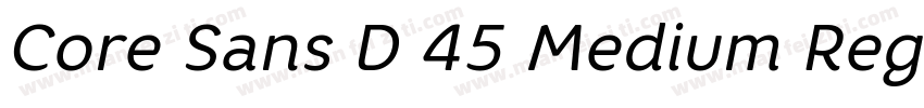 Core Sans D 45 Medium Regular字体转换